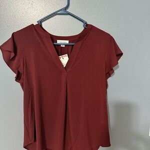 New with tags maroon Calvin Klein shirt
